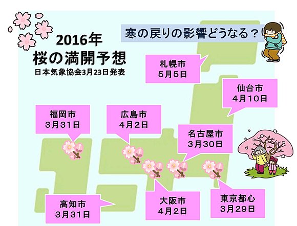 桜の満開はいつ?　日本気象協会発表(日直予報士) - tenki.jp