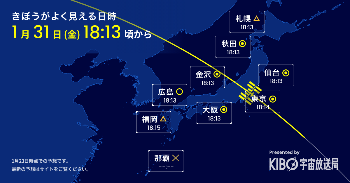 2025-1-31 きぼうがよく見える日