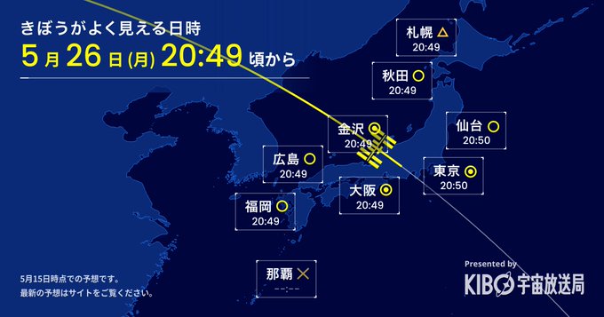 2025-5-26 きぼうがよく見える日