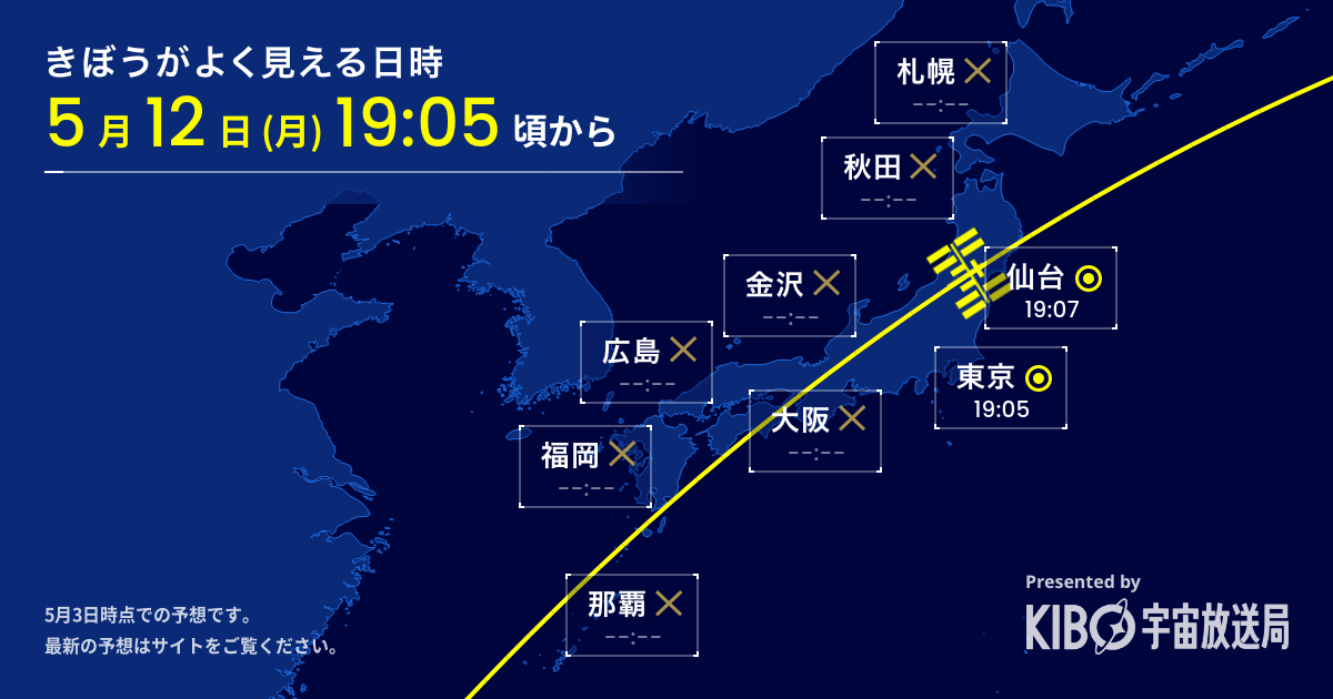 2025-5-12 きぼうがよく見える日